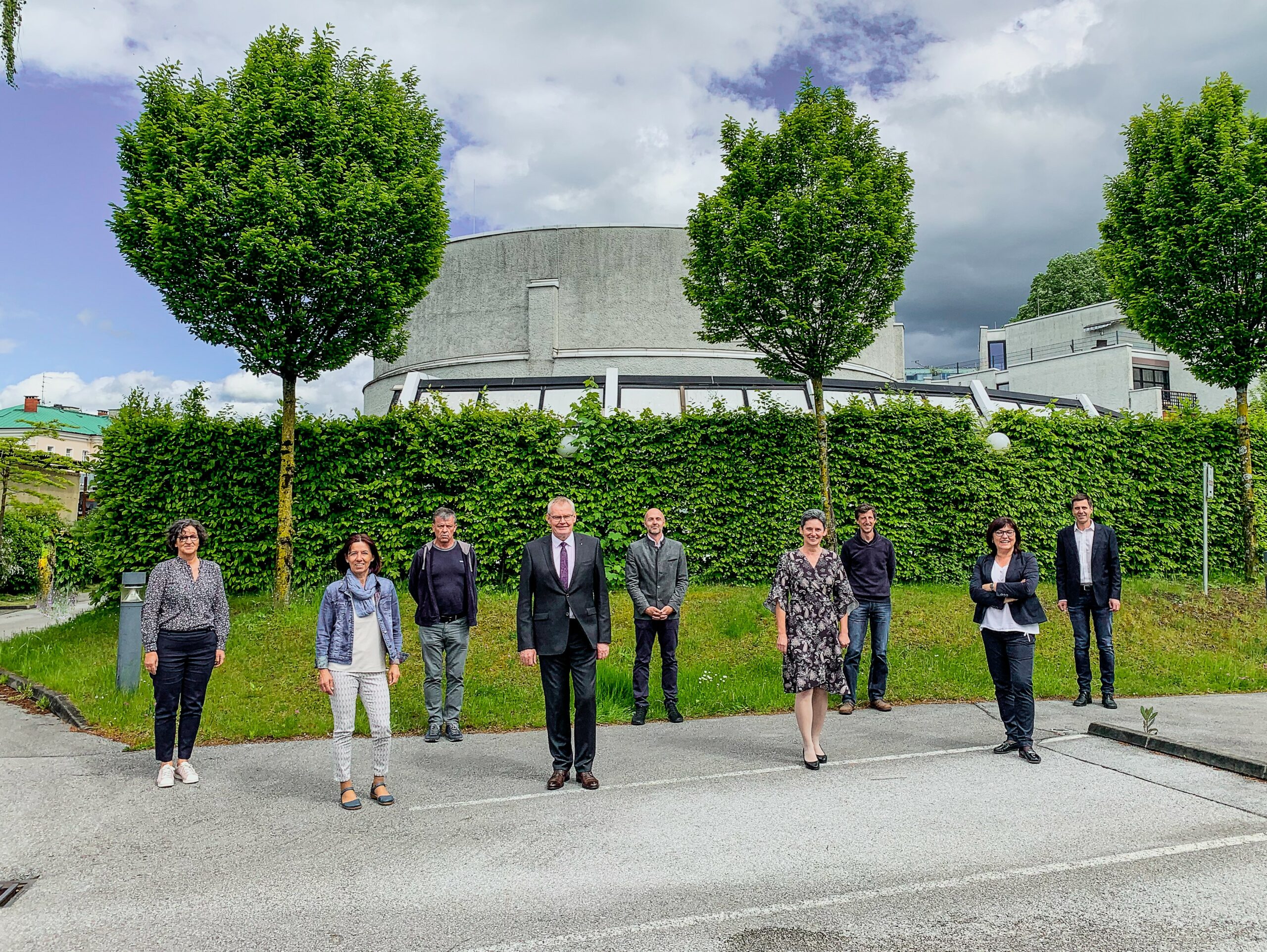 v.l. Monika Schelling, Anna Setz, Josef Pfeiffer, Dominikus Plaschg, Gerald Kaiblinger, Regina Pribitzer, Reinhard Huber, Maria Reissner, Stefan Frischmann