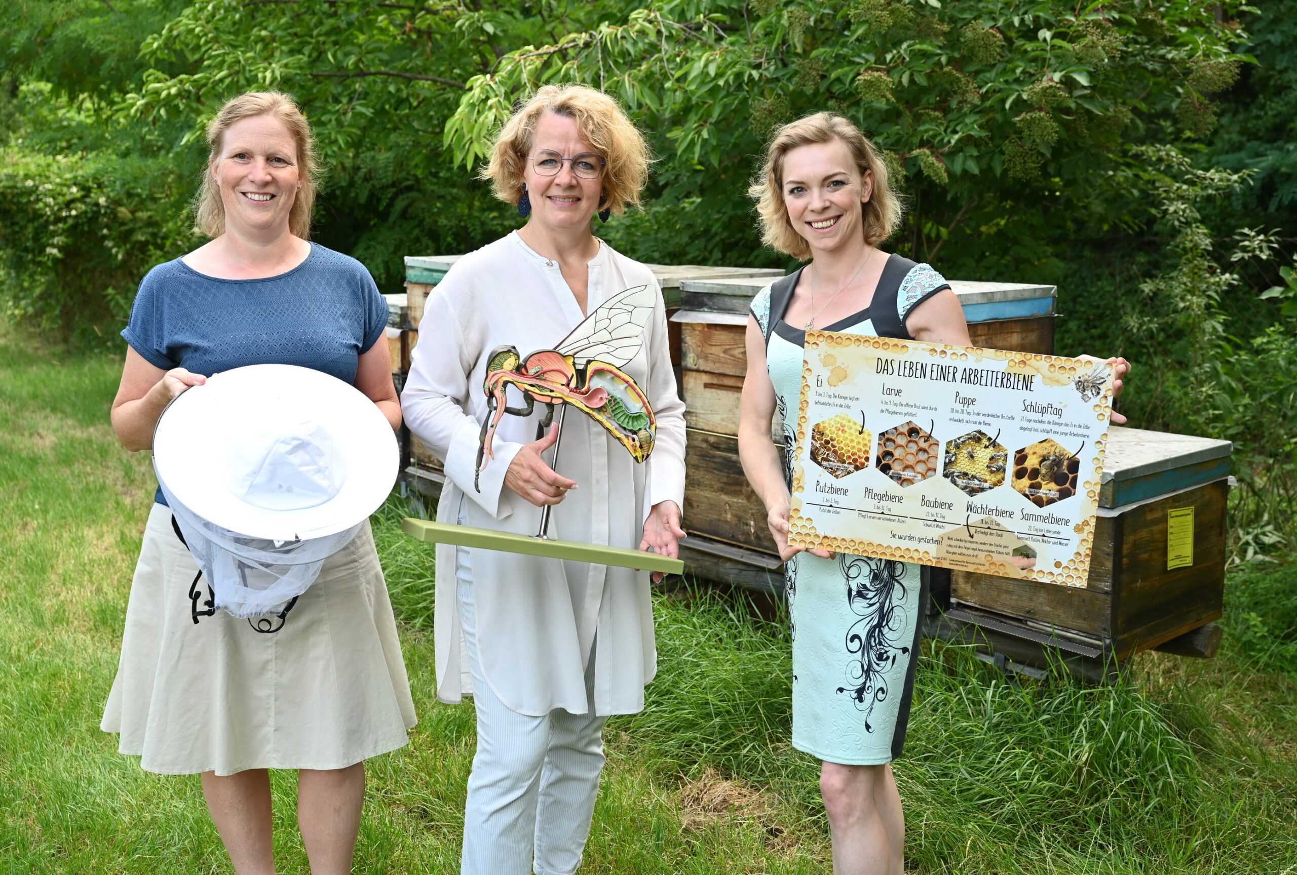 Neue Bienenlehrpfade an neun NÖ Landwirtschaftlichen Fachschulen eröffnet