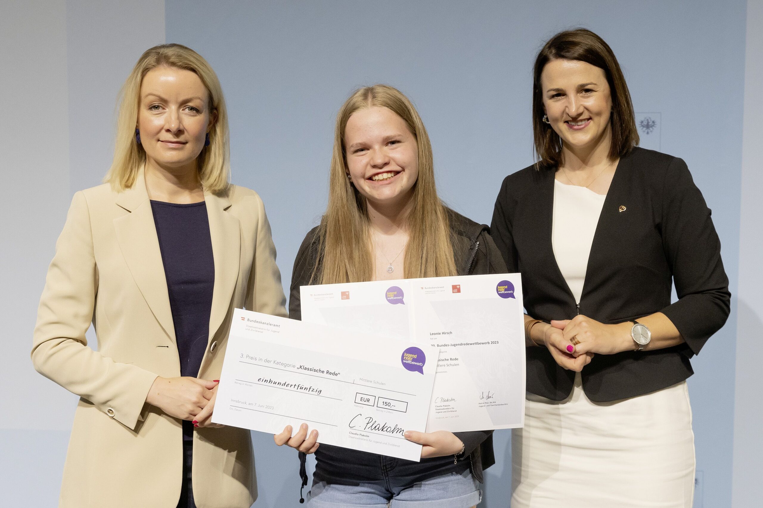 Fachschule Unterleiten holt dritten Platz beim Bundesjugend-Redewettbewerb