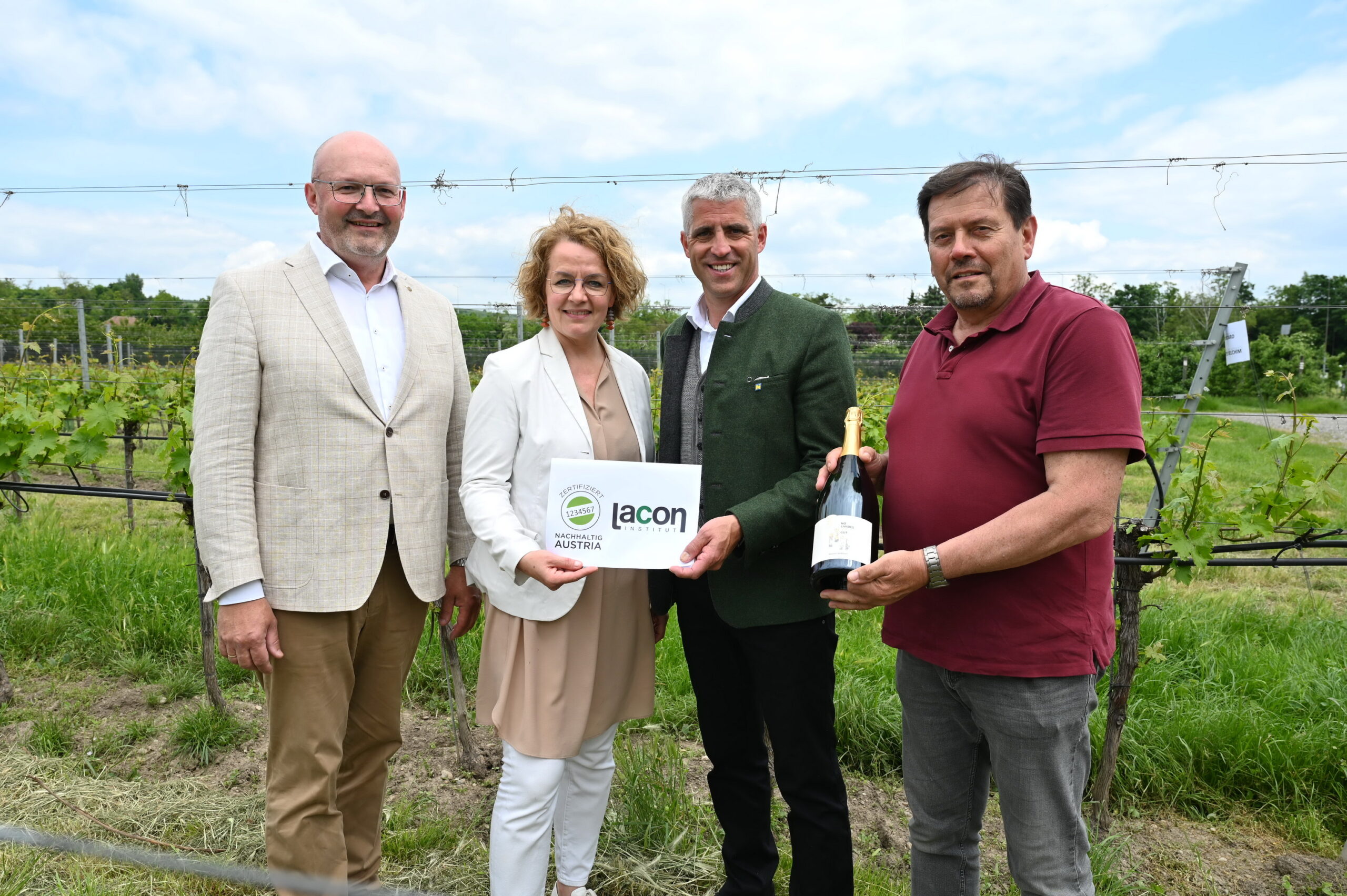 Weinbauschule Krems erzeugt nachhaltig zertifizierten Wein