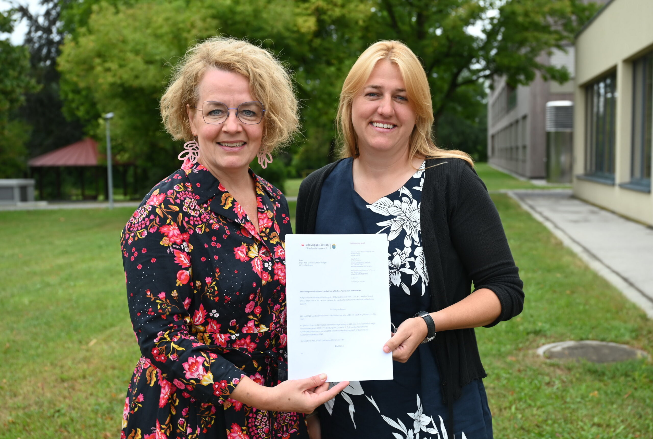 Maria Ottenschläger wurde zur neuen Direktorin der Bergbauernschule Hohenlehen bestellt