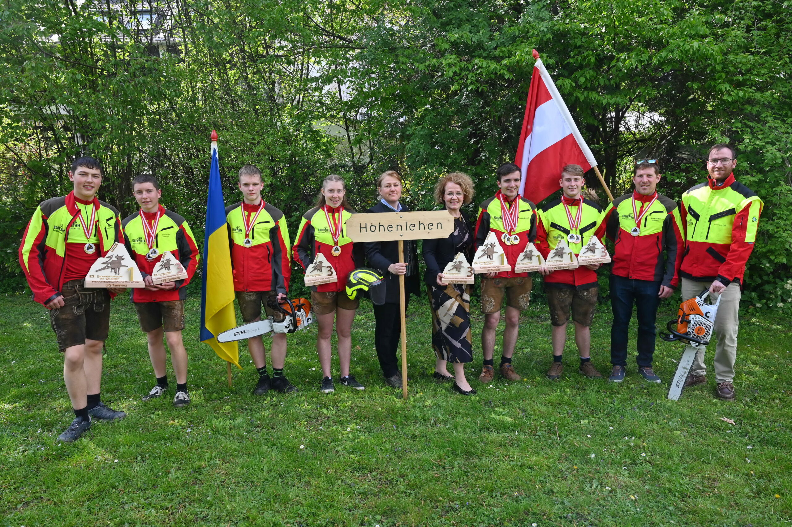 Bergbauernschule Hohenlehen siegt bei der Wald-Staatsmeisterschaft